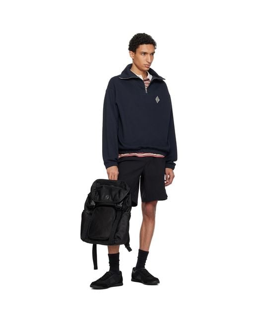 Boss Black Double B Monogram Twill Backpack for men