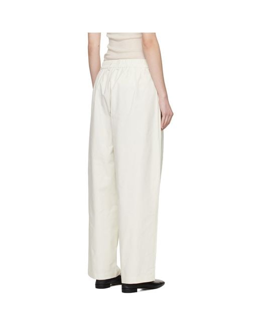 Cordera White Technical Tailored Trousers