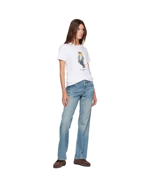 Maison Kitsuné White Weekend Fox Regular T-Shirt