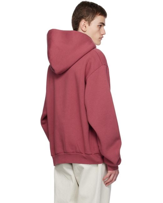 Acne studios red store hoodie