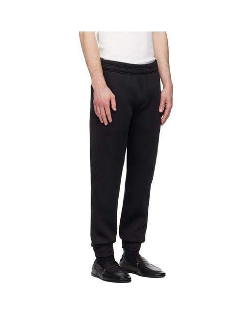 Entire studios Black Slim Scuba Sweatpants for men