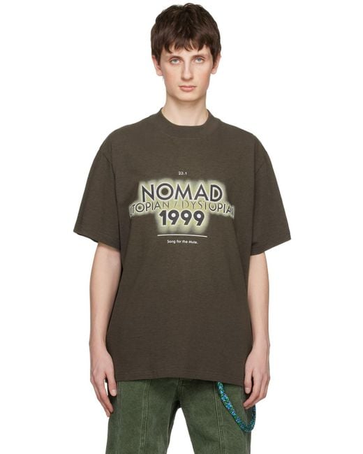 Song For The Mute Black '1999 Nomad' T-shirt for men