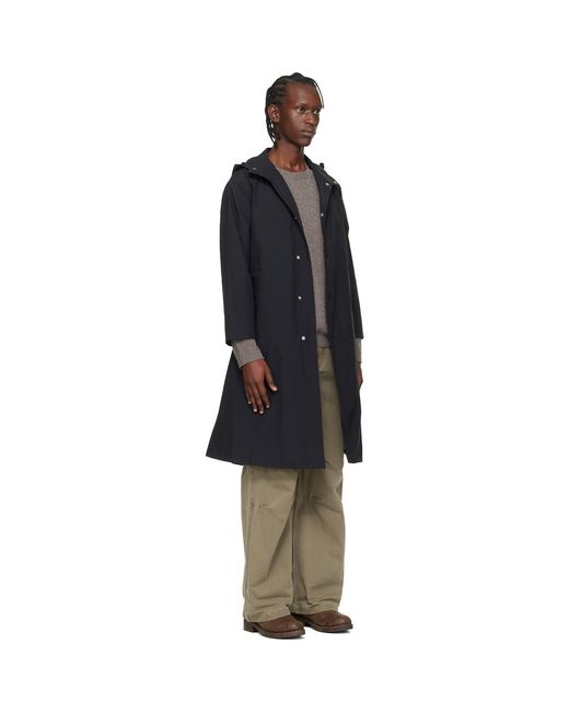 Nanamica Black 2L Nylon Gore-Tex Hooded Coat for men