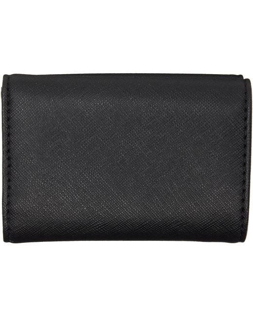 Vivienne Westwood Black Envelope Billfold Faux-Leather Wallet for men