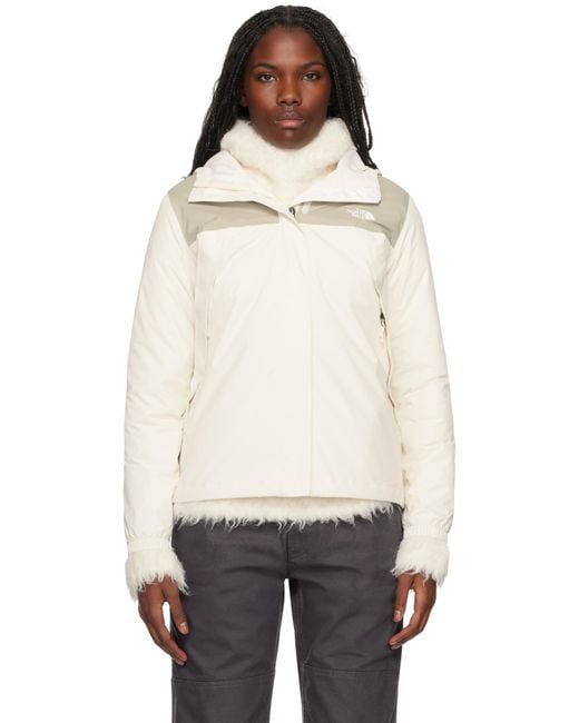 The North Face Off Khaki Antora Rain Jacket in Black Lyst UK
