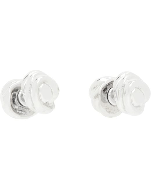 Jil Sander Metallic Brass Earrings