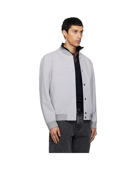 Boss Black Cotton Bomber Jacket for men