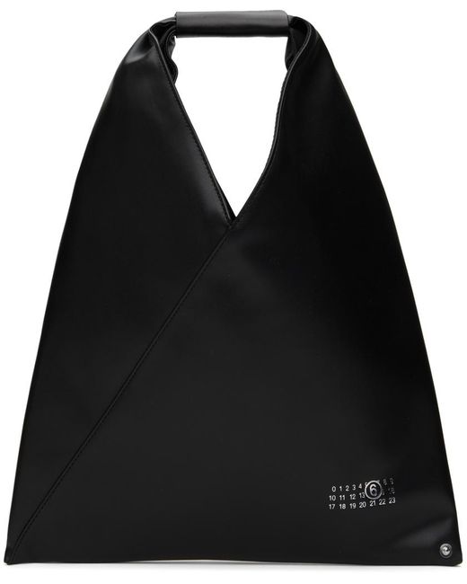Petit cabas triangulaire noir MM6 by Maison Martin Margiela pour homme en coloris Black