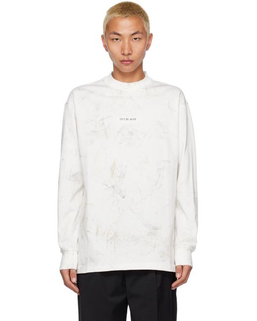 Han Kjobenhavn White Off- Boxy Long Sleeve T-shirt for men
