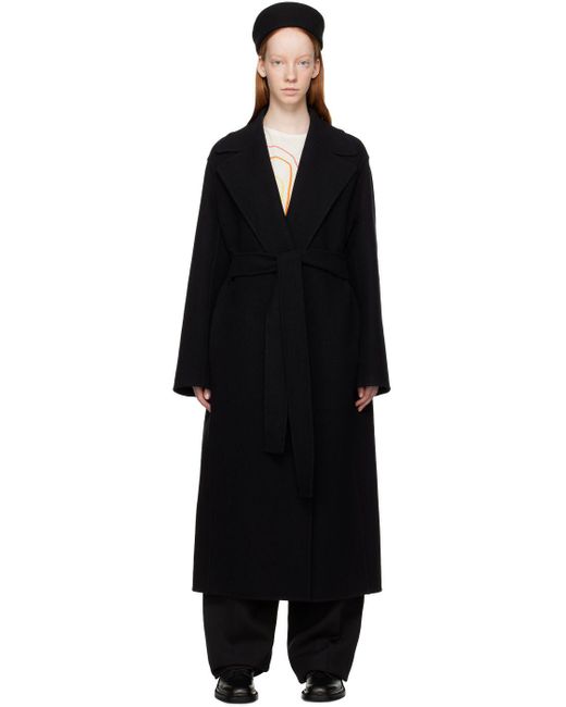 The Row Malika Coat in Black | Lyst