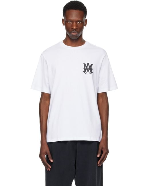 メンズ Amiri ホワイト Ma Core Logo Tシャツ White