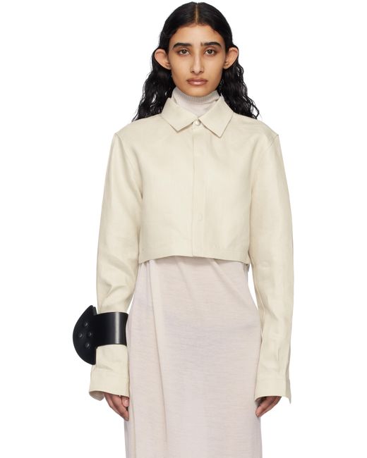 Rick Owens オフホワイト Hollywood リネンツイル シャツ Natural