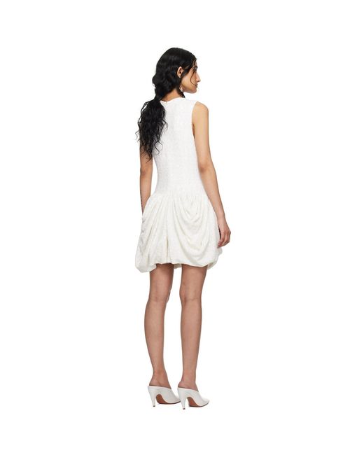 Wed Black Ssense Exclusive Bubble Hem Minidress