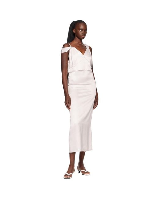 Totême Black V-Neck Slip Maxi Dress