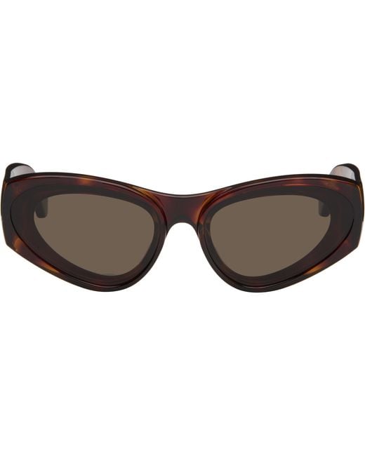 Lunettes De Soleil Œil-De-Chat Brunes Loewe pour homme en coloris Black