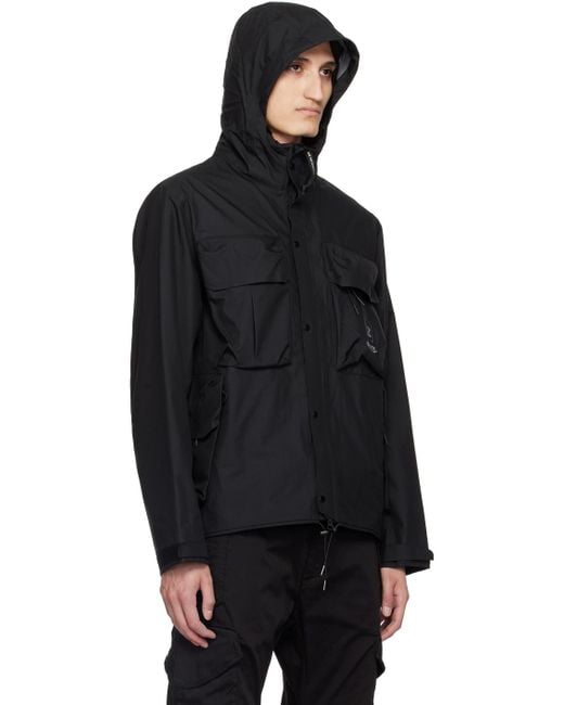C P Company Black Utility Jacket for men