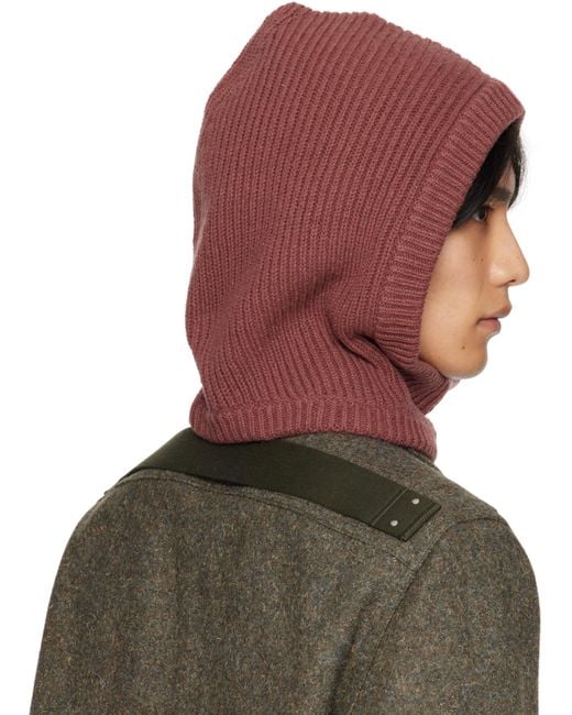 Rick Owens Brown Concordians Cashmere Hood for men