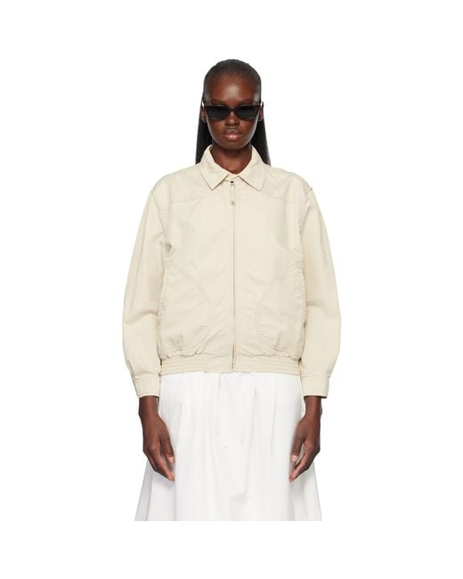 NOTHING WRITTEN Natural Margaret Cotton Cricket Jacket