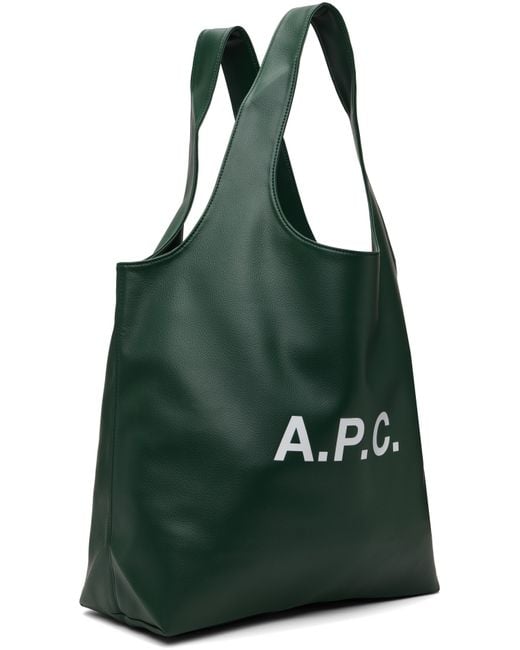 A.P.C. Green Ninon Tote for men