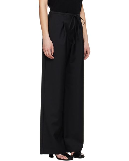 Rohe ブラック リラックス ドローストリング トラウザーズ Black