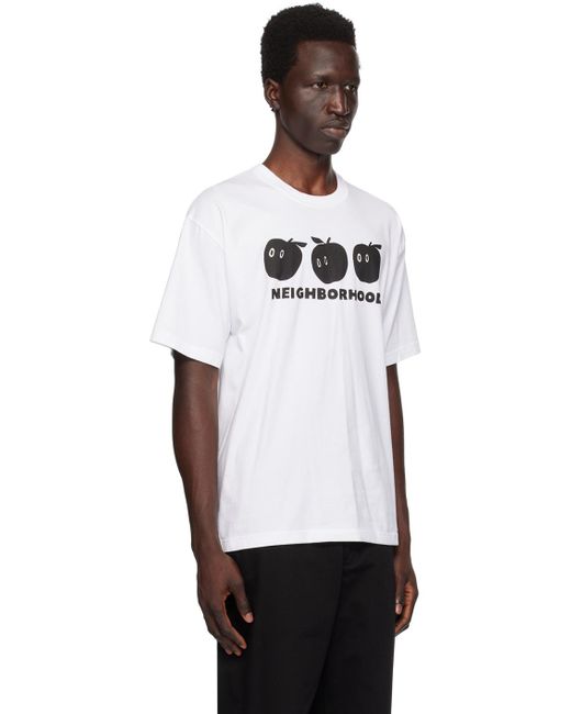 Neighborhood Black Printed T-shirt for men