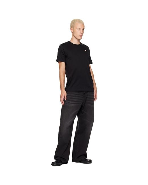 DIESEL Black T-Miegor T-Shirt for men