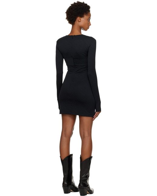 Robe courte noire à monogrammes Ambush en coloris Black