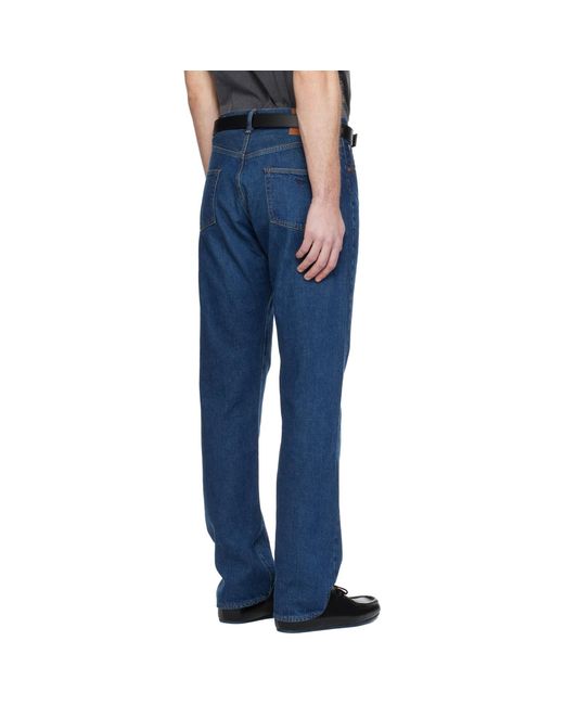 Maison Kitsuné Blue Kuro Edition Selvedge Voyage Jeans for men