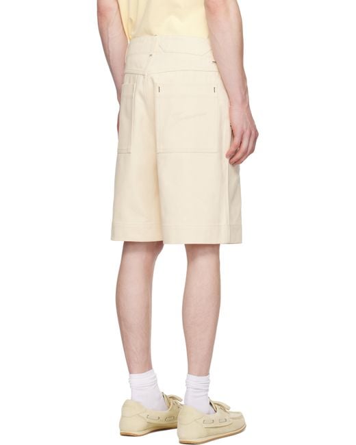 メンズ Jacquemus ベージュ La Croisière 'The De-Nîmes' デニムショートパンツ Natural