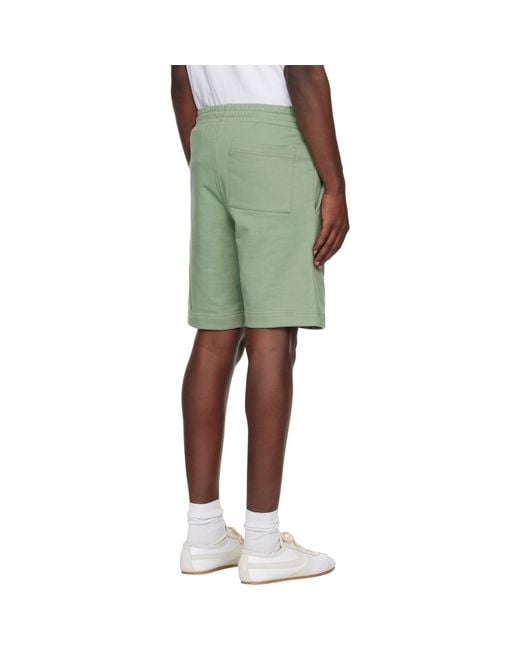 Dries Van Noten Green Drawstring Shorts for men