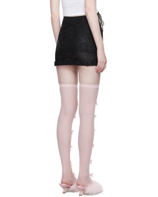 Nφdress Ssense限定 ブラック ミニスカート Black