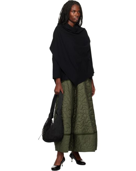 Toogood Green Khaki 'The Parachutist' Midi Skirt