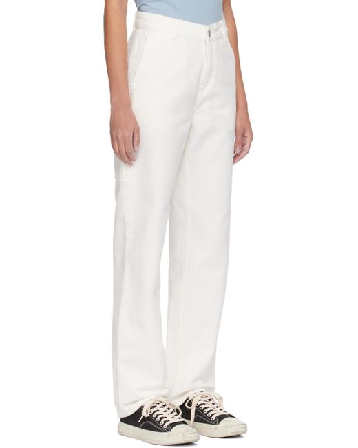 Pantalon pierce blanc Carhartt en coloris Multicolor