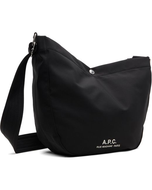 A.P.C. Black Journal Satchel for men