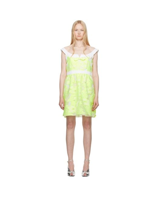 Anna Sui Yellow Sweet Bow Minidress