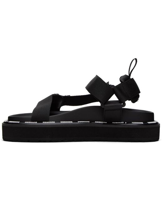Moschino Black Webbing Sandals for men