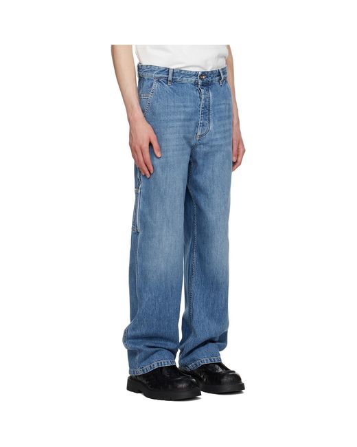 Bottega Veneta Blue Faded Jeans for men