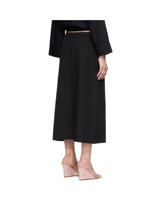 Brooke Callahan Black Column Maxi Skirt