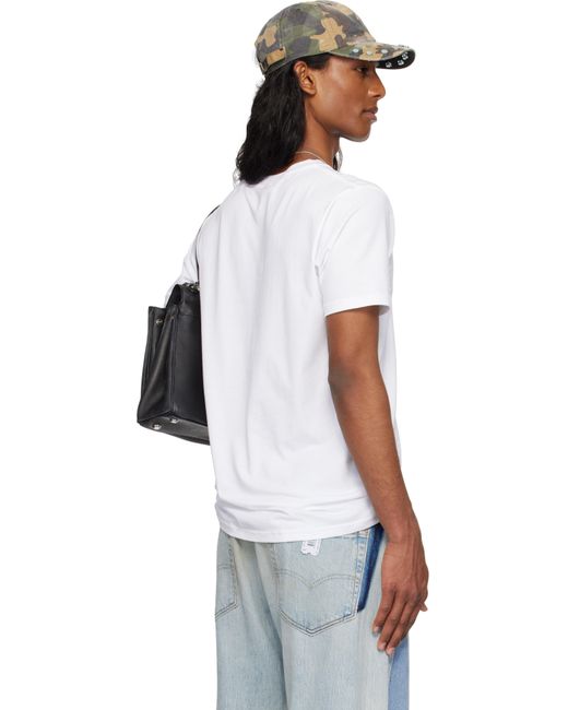 Ashley Williams White Ssense Exclusive Embossed Gun Danny T-shirt for men