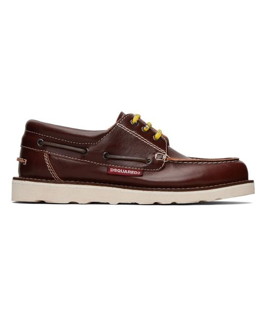 DSquared² Black Explorer Boat Shoes for men
