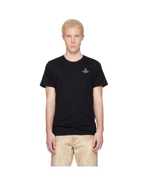 Vivienne Westwood Black Two-Pack Cotton Jersey T-Shirts for men