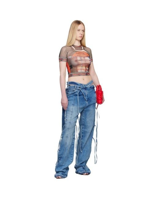 OTTOLINGER Blue Mesh T-shirt