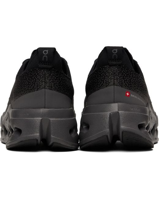 On Shoes Black Cloudsurfer Max Sneakers for men