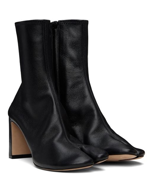 Christen Black Ssense Exclusive Tabi Stretch Boots