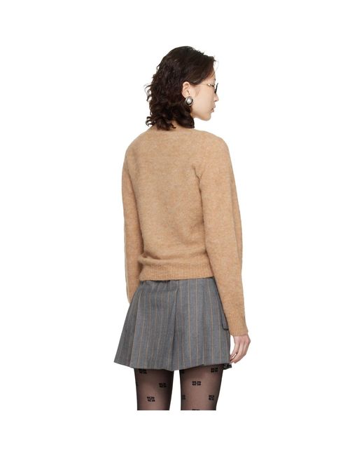 Ganni Black Brushed Alpaca Sweater