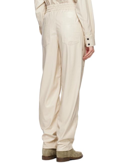 Isabel Marant Natural Brina Drawstring Casual Pants