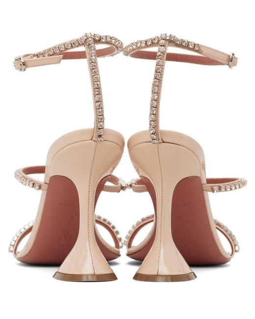 AMINA MUADDI White Gilda 95 Heeled Sandals