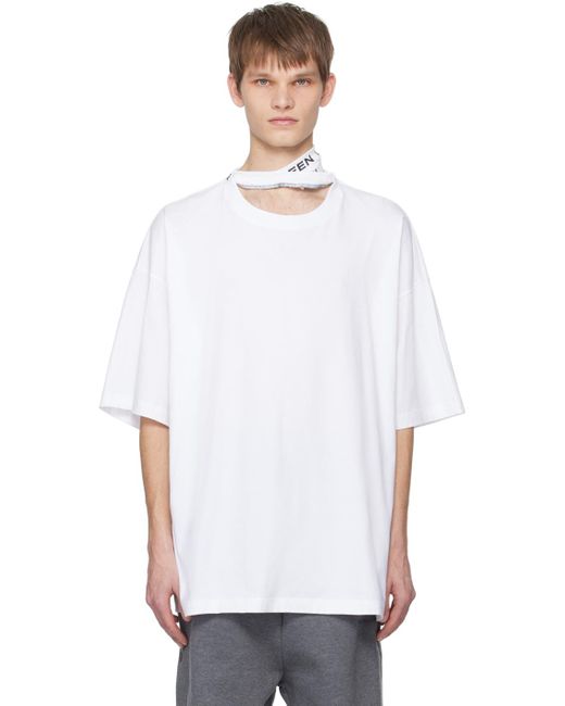 メンズ Y. Project ホワイト Triple Collar Tシャツ White