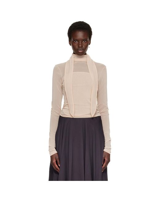 Lemaire Blue Ballerina Scarf Blouse