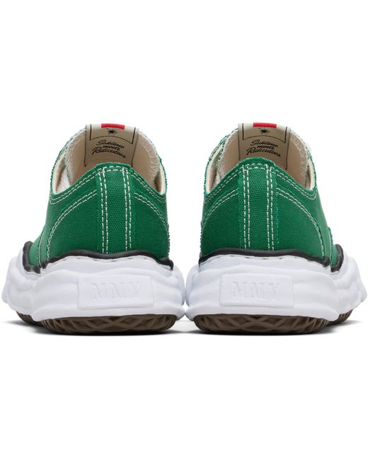 Maison Mihara Yasuhiro Green Peterson Og Sole Canvas Low-Top Sneakers
